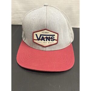 Vans Off the Wall Snap Back Cap Red/Gray One Size